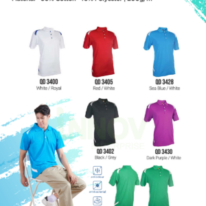 QD34 UNISEX CVC Polo Shirt