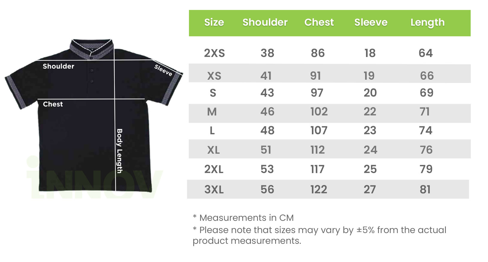 Size-Chart-Polo-Shirt-2xl-3XL