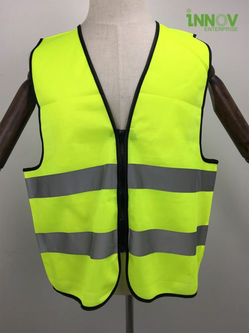 Innov SV02 Safety Vest Series - 100% Polyester (Horizontal Stripe) Front