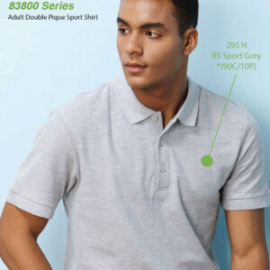 Gildan Premium Cotton Unisex Adult Double Pique Sport Shirt - 83800