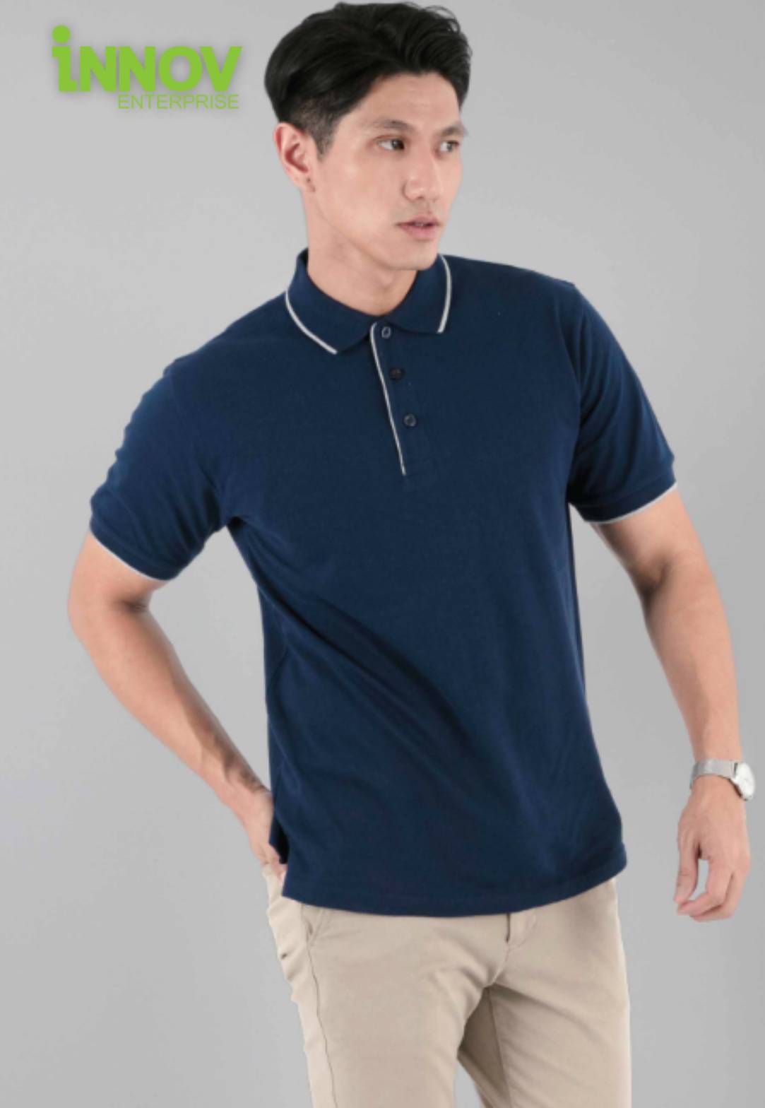 HC29 UNISEX CVC HONEYCOMB Tipped Collar & Cuff Polo Shirt - Innov ...