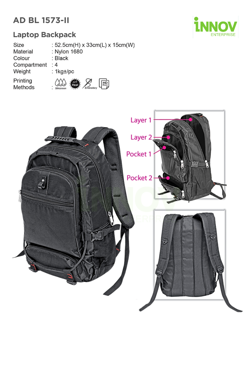 AD BL 1573-II Laptop Backpack 01