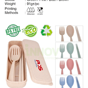 AD CS 003 Organic Wheat Fiber Cutlery Set
