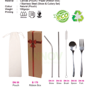 AD CS 201 Straw & Cutlery Set (5-in-1)