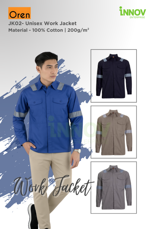 Worker Sign Jacket Reflective Work Jacket Singapore | Unisex Safety Jacket with Custom ...