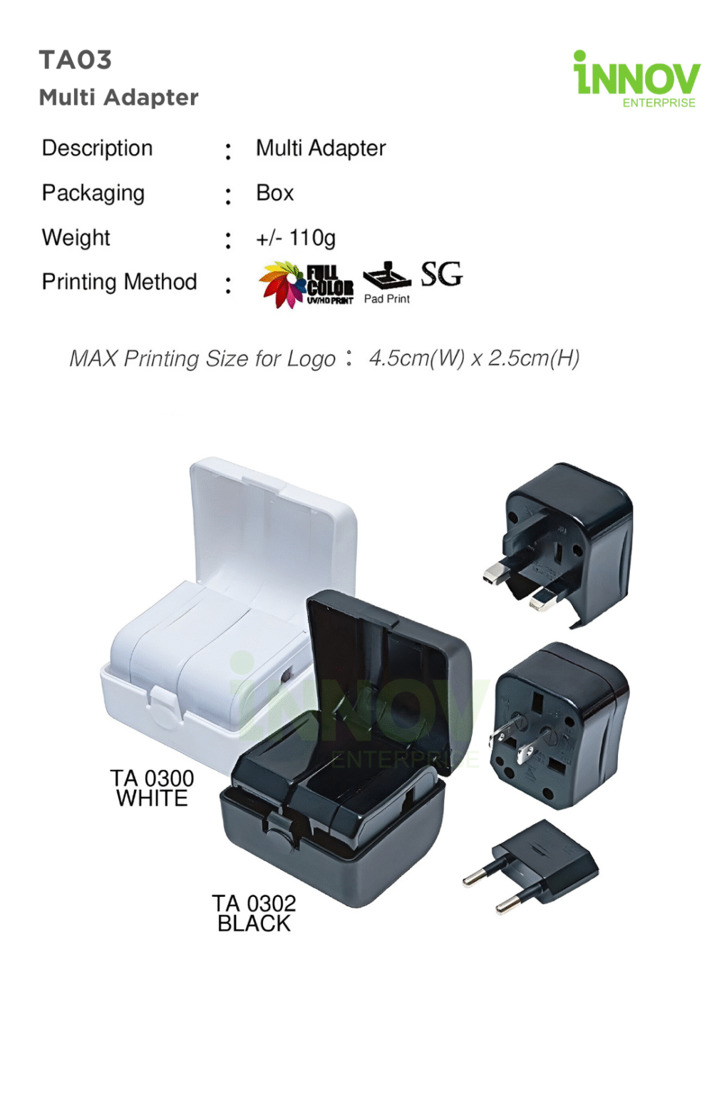 Portable Travel Adapter Singapore | Universal 3-in-1 Plug Converter ...