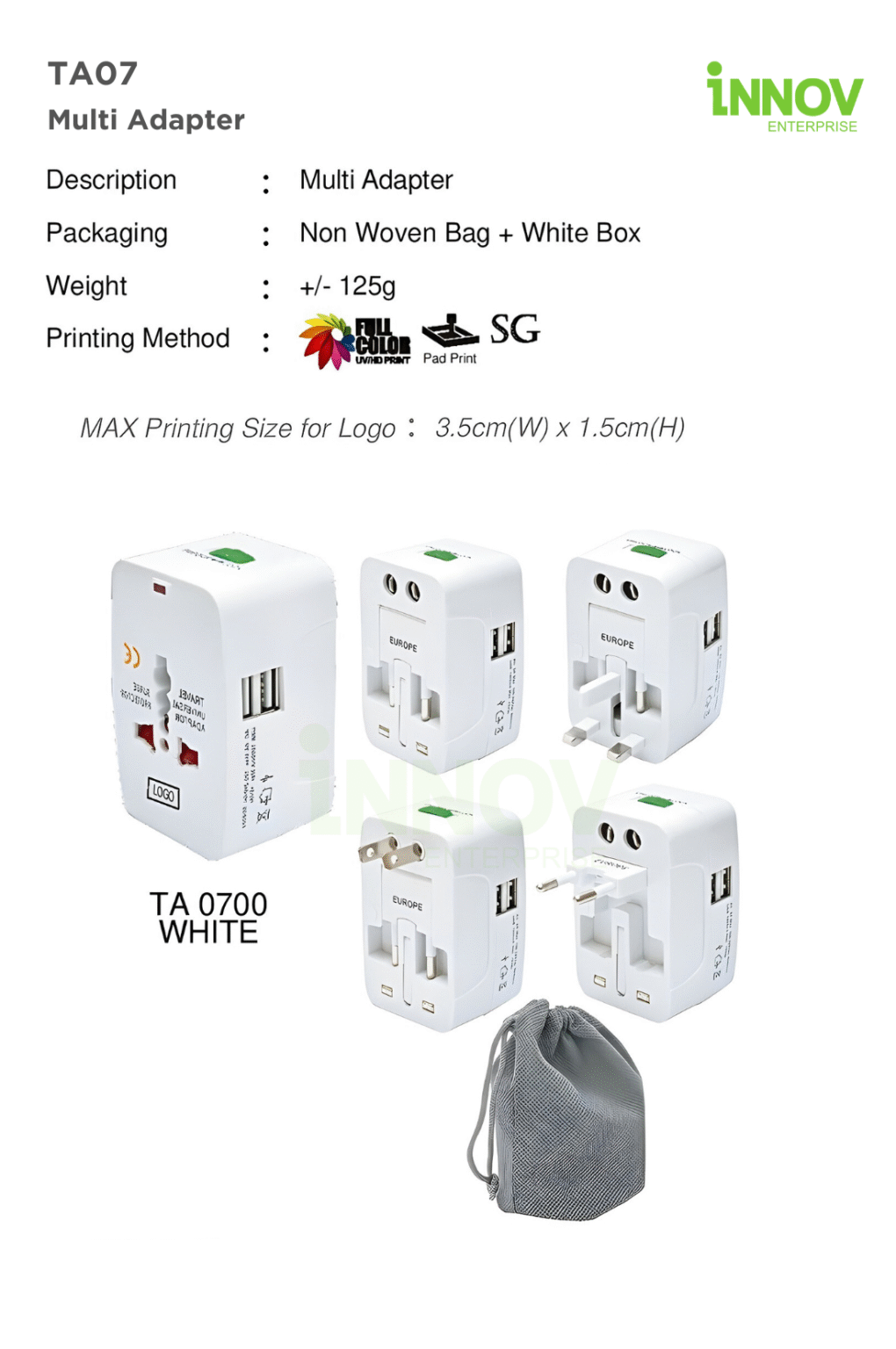 International Plug Adapter Singapore | Compact Universal Adapter with ...